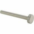 Bsc Preferred Knurled-Head Thumb Screw Stainless Steel Low-Profile 5/16-18 Thread Size 3Long 3/4 Diameter Head 91746A448